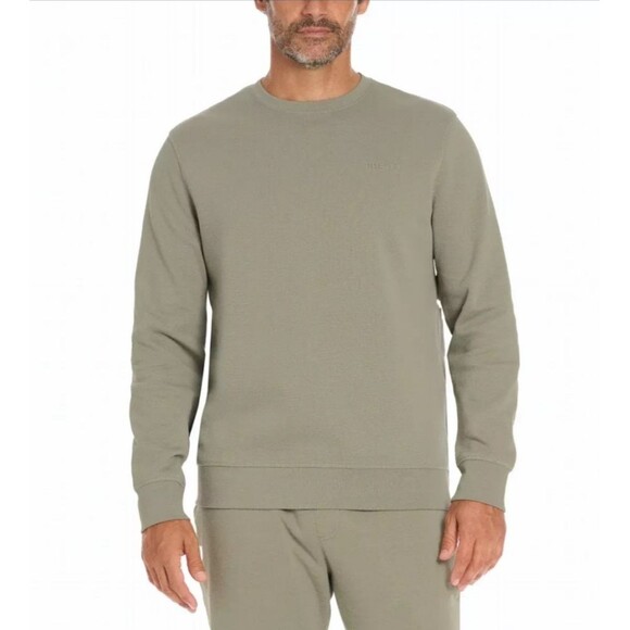 New! Hurley Mens Olive Green Crewneck Long Sleeve Sweatershirt Siz M Regular Fit - Picture 1 of 10